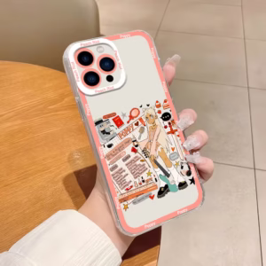 The Lightning Peach “Rise Up Frankie” Transparent Bumper Shell is the perfect companion for your Samsung Galaxy, whether it’s the A15, A54, A55, S23, S24, S25, 4G or 5G - Image 4