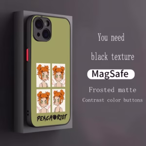 Rise-Up Art Peach R-Riot Phone Case Bomb-proof yet crazy-cool matte skin you can’t stop rubbing for iPhone 16 15 14 13 12 11 and X - Image 2