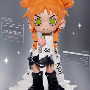 Lil Peach Riot Small Rebel Peach has arrived! Meet the mischievous peach-shaped figure from the Action Figure Series - Image 1