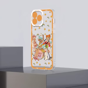 The Lightning Peach “Rise Up Frankie” Transparent Bumper Shell is the perfect companion for your Samsung Galaxy, whether it’s the A15, A54, A55, S23, S24, S25, 4G or 5G - Image 3